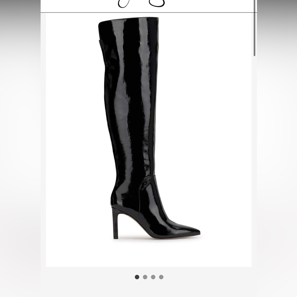 Jessica Simpson Shiny Black Heeled Boots